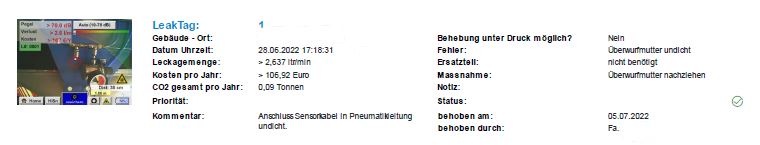 Leckagebericht
